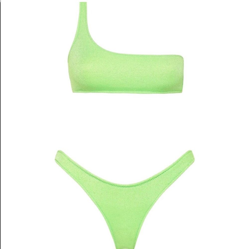 TRIANGL MELROSE NORMAL LIME SPARKLE NO BAG 💚 NWT - Picture 2 of 4